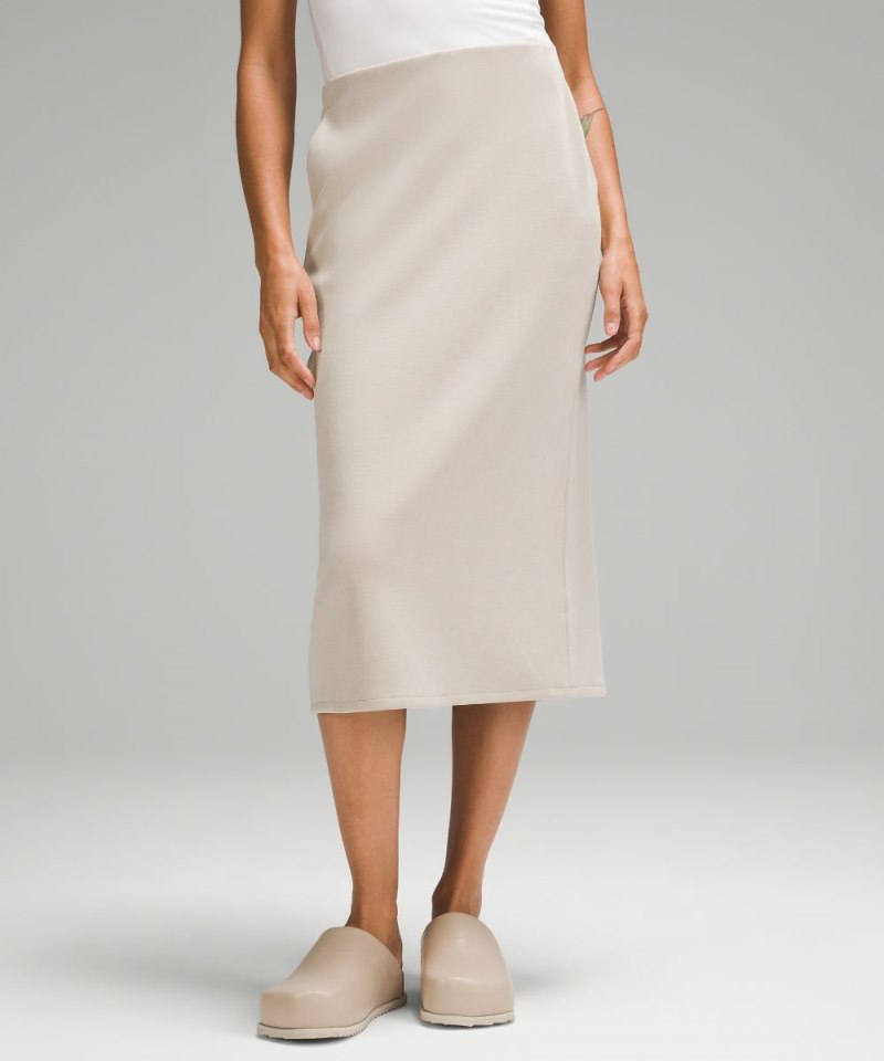 Lululemon Softstreme High-Rise Midi Skirt Mojave Tan Online Outlet Sale