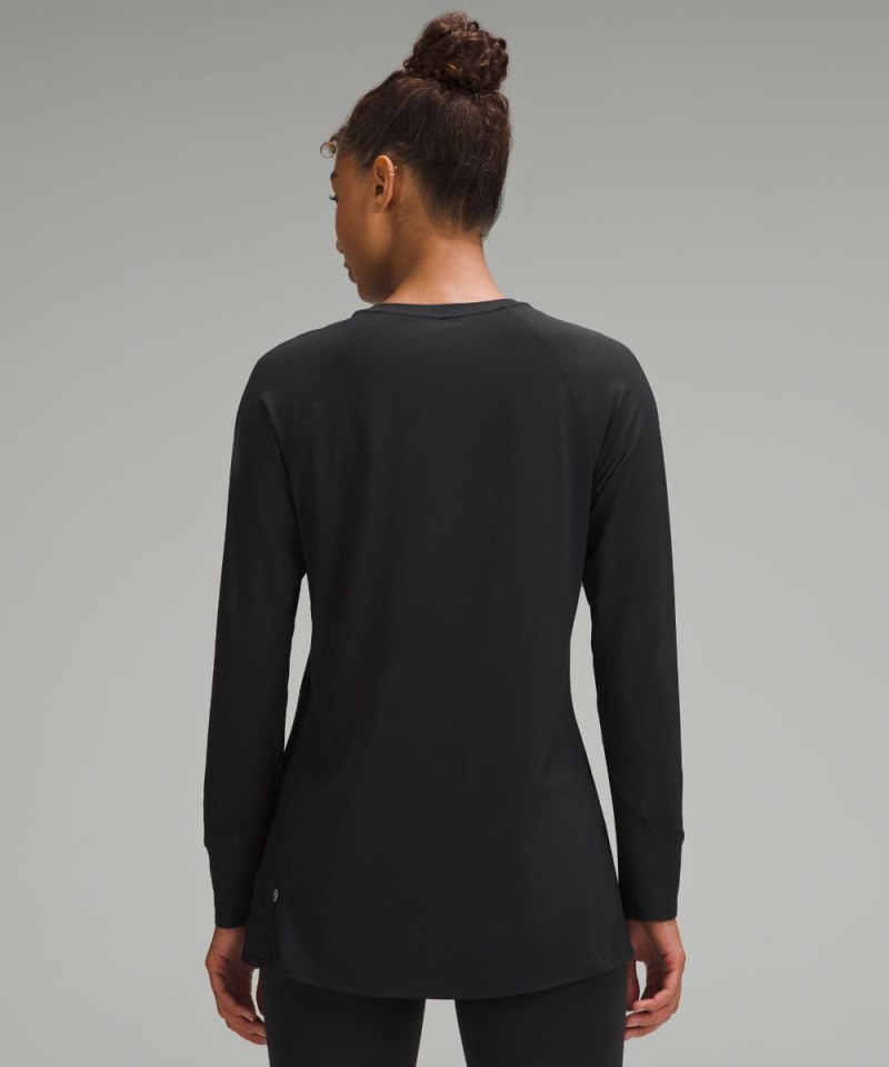 Lululemon Abrasion-Resistant High-Coverage Long-Sleeve Shirt Black Online Outlet Sale
