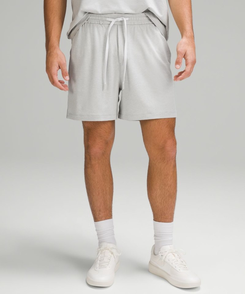 Lululemon Soft Jersey Short 5" Heathered Vapor / Heathered Silver Drop Online Outlet Sale