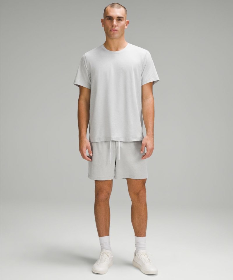 Lululemon Soft Jersey Short 5" Heathered Vapor / Heathered Silver Drop Online Outlet Sale