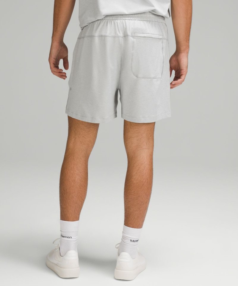 Lululemon Soft Jersey Short 5" Heathered Vapor / Heathered Silver Drop Online Outlet Sale