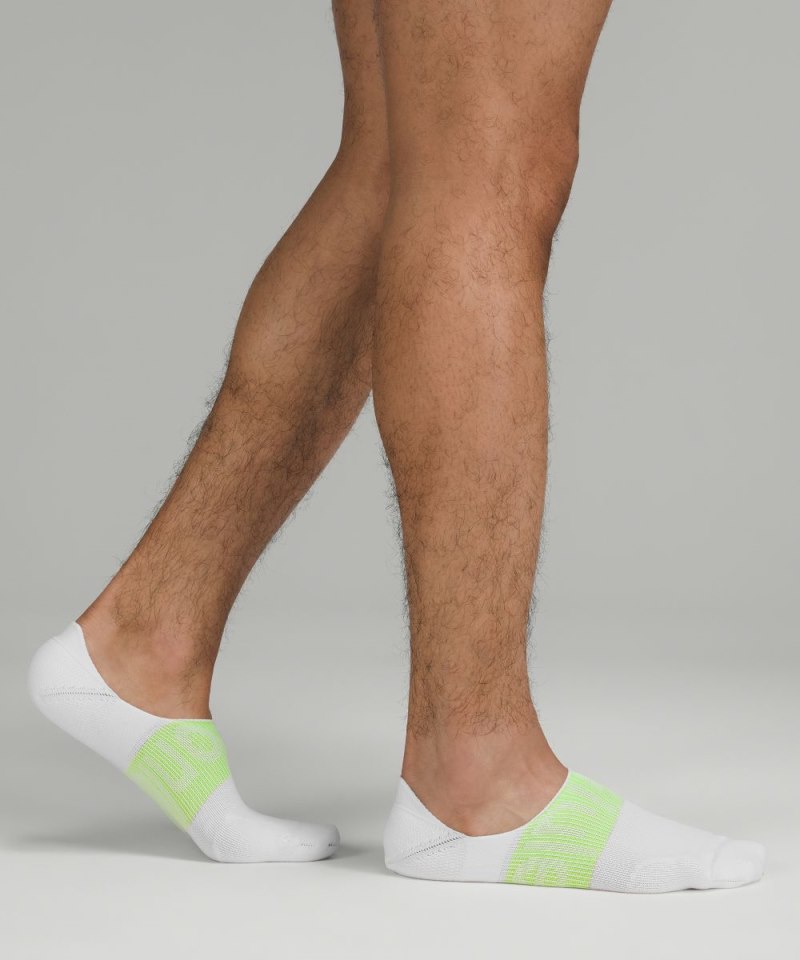 Lululemon Men's Power Stride No-Show Socks with Active Grip *3 Pack Blazer Blue / Absinthe / Highlight Yellow Online Outlet Sale