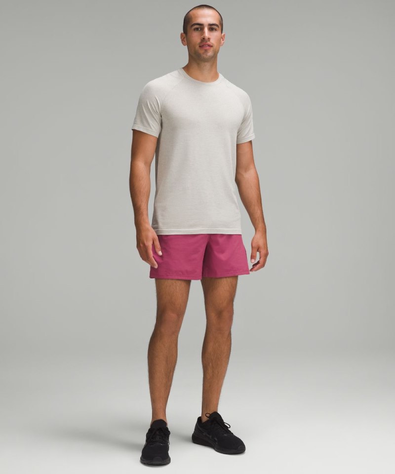 Lululemon Pace Breaker Linerless Short 5" Washed Mauve Online Outlet Sale