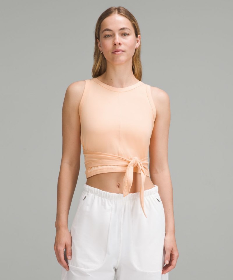 Lululemon It's a Tie Tank Top Peach Bellini Online Outlet Sale