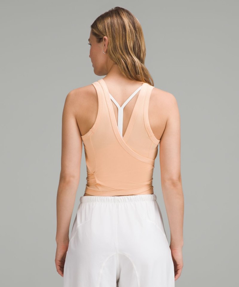 Lululemon It's a Tie Tank Top Peach Bellini Online Outlet Sale