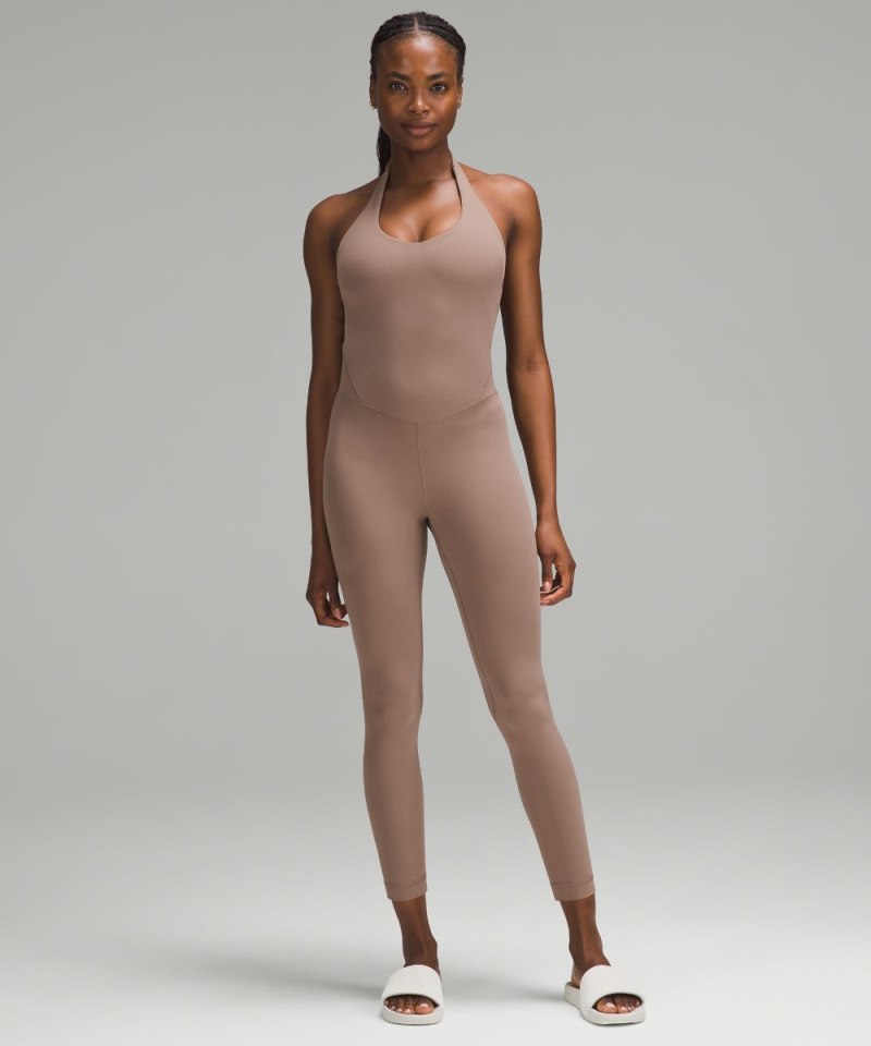 Lululemon lululemon Align™ Halter Bodysuit 25" Taupetastic Online Outlet Sale