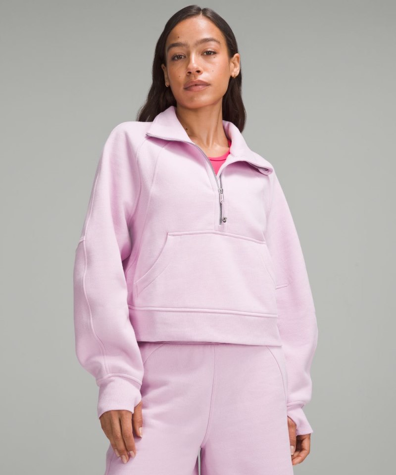 Lululemon Scuba Oversized Funnel-Neck Half Zip Vitapink Online Outlet Sale