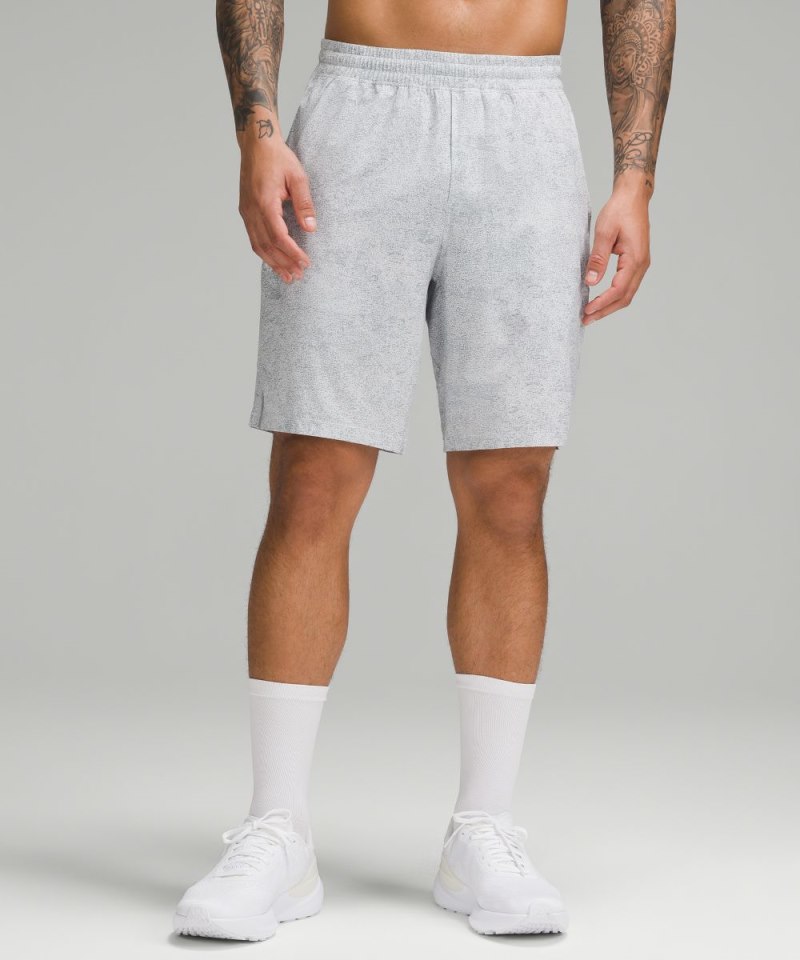 Lululemon Pace Breaker Linerless Short 9" *Online Only Infuse Texture Alpine White Multi Online Outlet Sale
