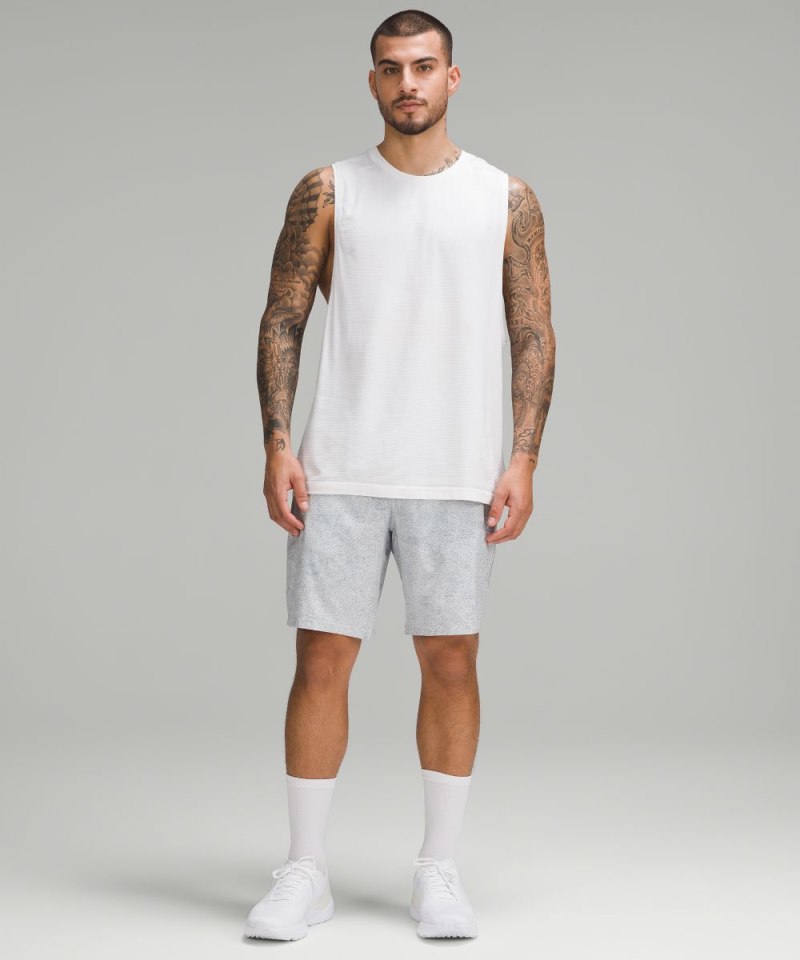 Lululemon Pace Breaker Linerless Short 9" *Online Only Infuse Texture Alpine White Multi Online Outlet Sale