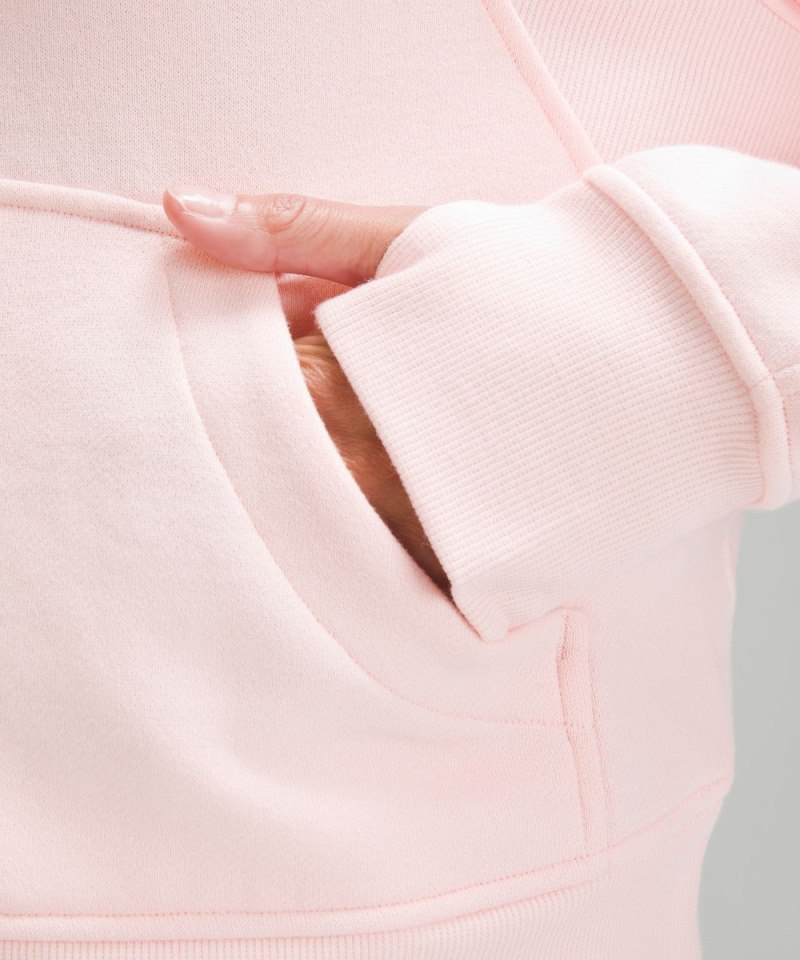 Lululemon Scuba Oversized Funnel-Neck Half Zip Strawberry Milkshake Online Outlet Sale