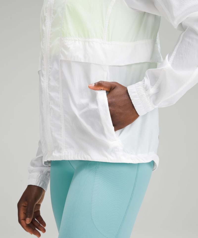 Lululemon Hood Lite Jacket White Online Outlet Sale