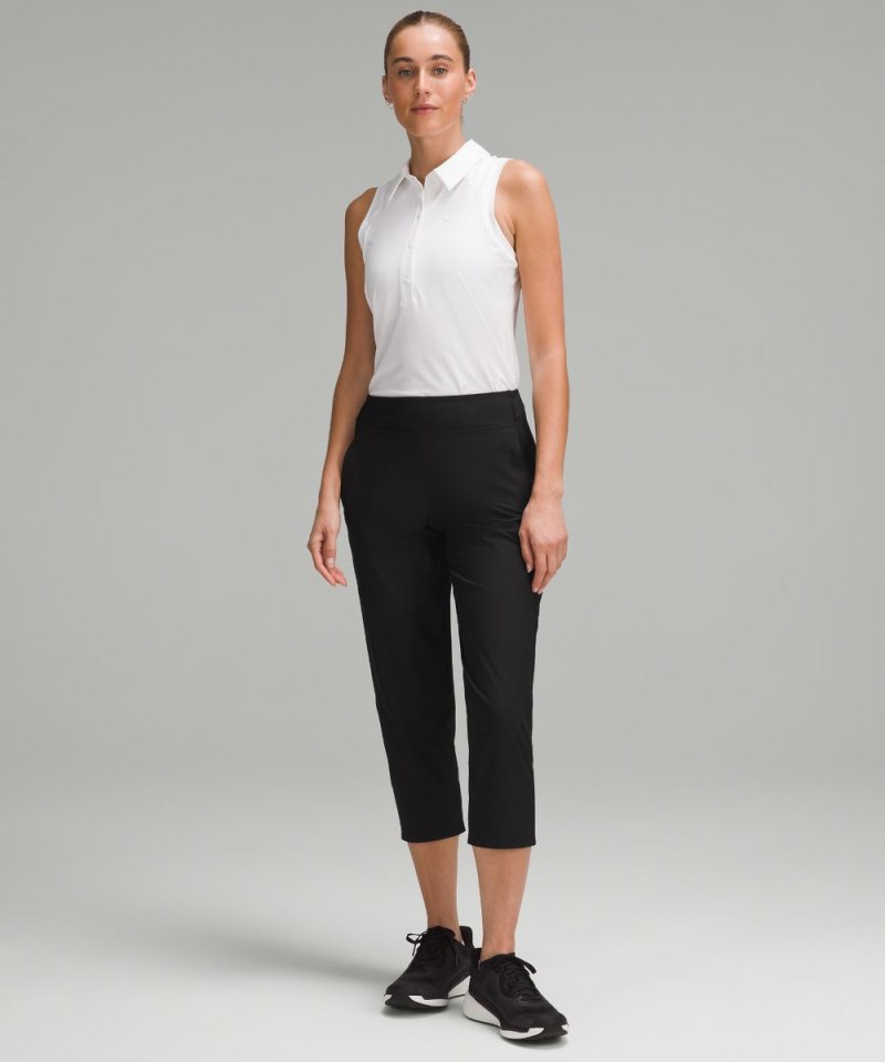 Lululemon Warpstreme Multi-Pocket Mid-Rise Golf Crop 24" Black Online Outlet Sale