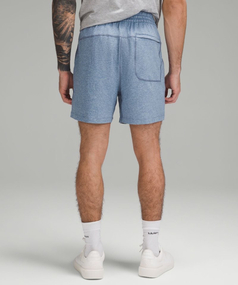 Lululemon Soft Jersey Short 5" Heathered Oasis Blue / Heathered Chambray Online Outlet Sale