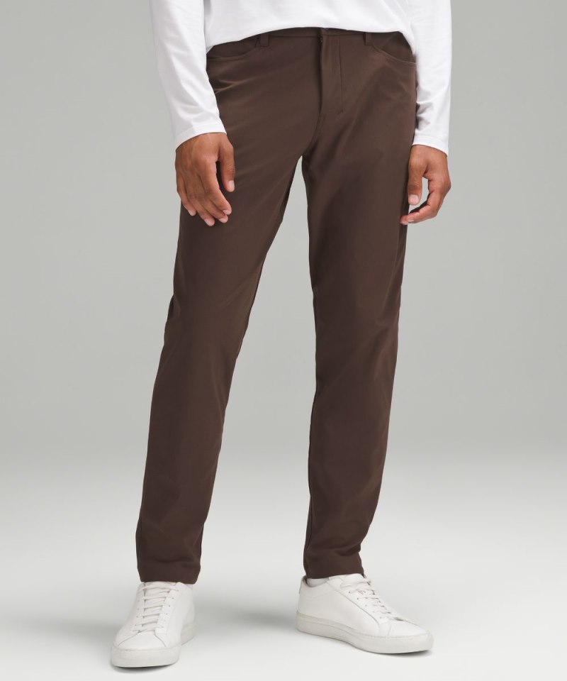 Lululemon ABC Slim-Fit 5 Pocket Pant 32"L *Warpstreme Dark Coffee Online Outlet Sale