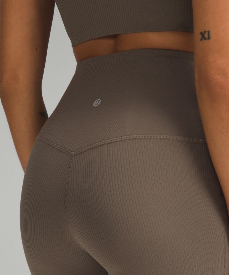 Lululemon lululemon Align™ Ribbed Mini-Flare Pant *Extra Short Nomad Online Outlet Sale