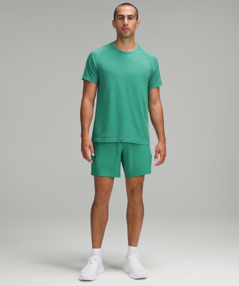 Lululemon Pace Breaker Linerless Short 7" Cascadia Green Online Outlet Sale