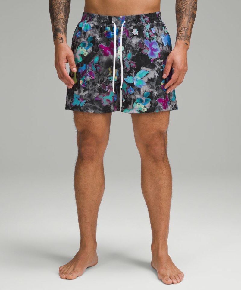 Lululemon Pool Short 5" Floral Freestyle Black Multi Online Outlet Sale
