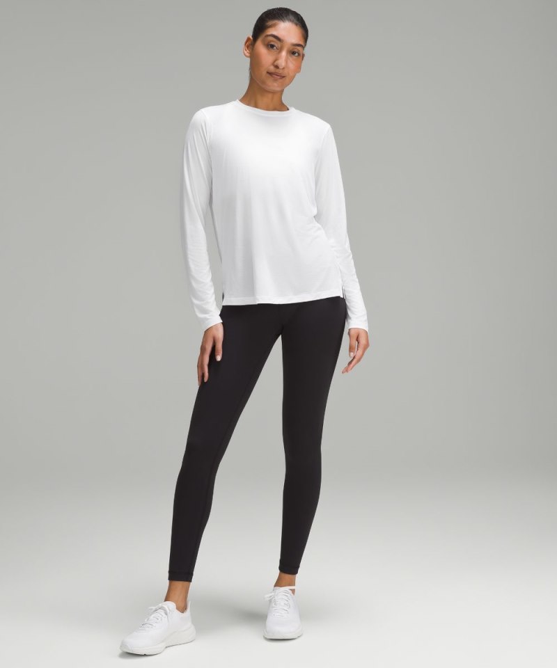 Lululemon Ultralight Hip-Length Long-Sleeve Shirt White Online Outlet Sale