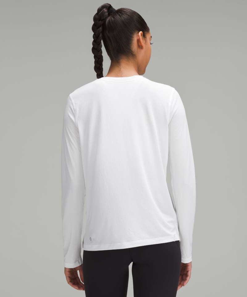 Lululemon Ultralight Hip-Length Long-Sleeve Shirt White Online Outlet Sale
