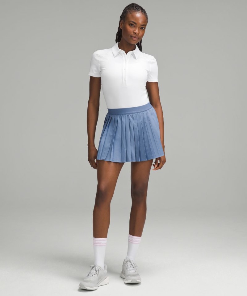 Lululemon Quick Dry Short-Sleeve Polo Shirt *Straight Hem White Online Outlet Sale