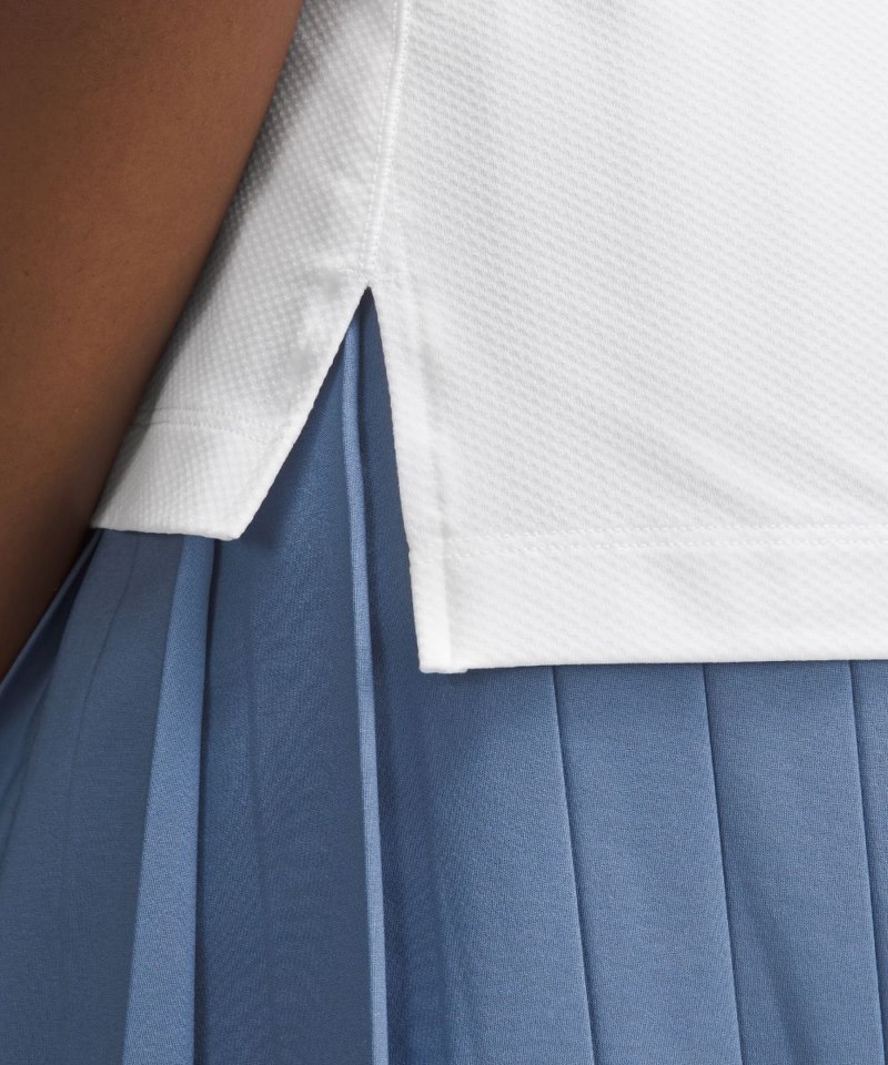 Lululemon Quick Dry Short-Sleeve Polo Shirt *Straight Hem White Online Outlet Sale