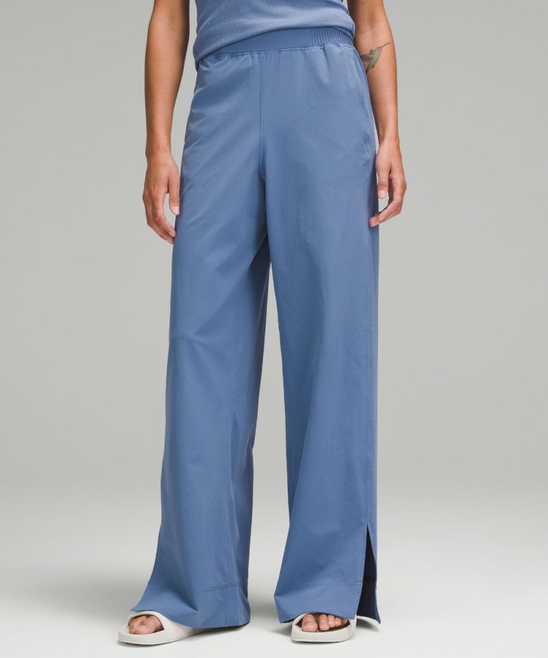 Lululemon Stretch Woven Wide-Leg High-Rise Pant Oasis Blue Online Outlet Sale