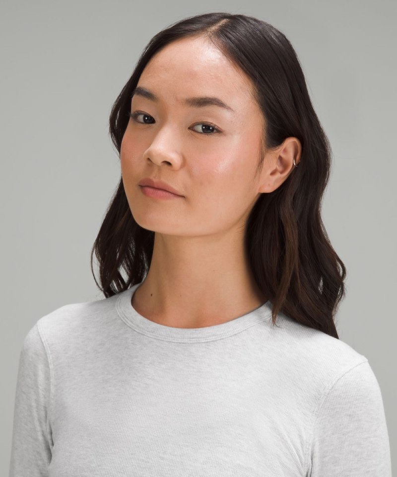 Lululemon Hold Tight Long-Sleeve Shirt Heathered Core Ultra Light Grey Online Outlet Sale
