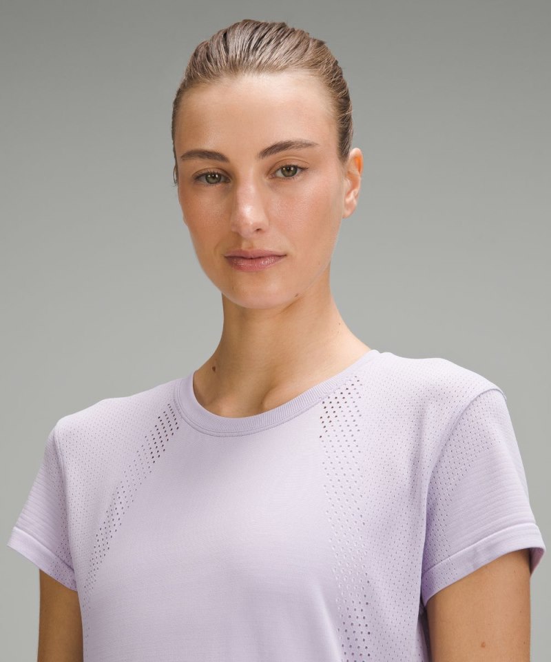 Lululemon Train to Be Short-Sleeve Shirt Lilac Ether / Lilac Ether Online Outlet Sale