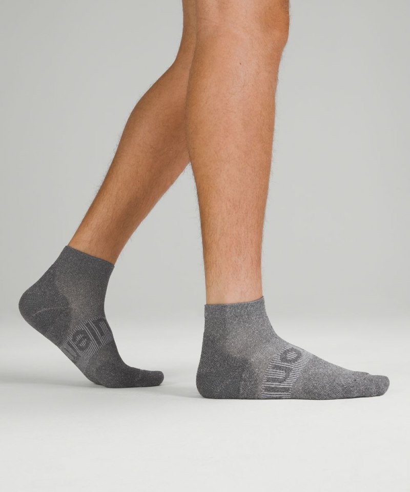 Lululemon Men's Power Stride Ankle Socks *3 Pack White / Heather Grey / Black Online Outlet Sale