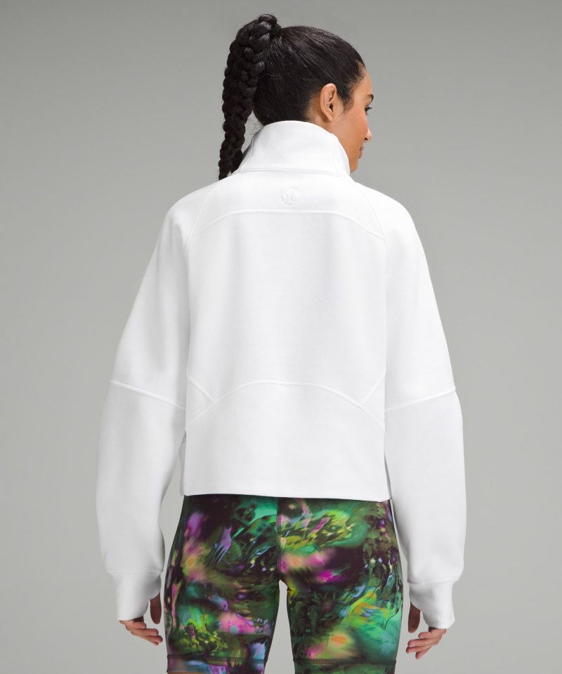 Lululemon Scuba Oversized Funnel-Neck Half Zip *Pride White Online Outlet Sale