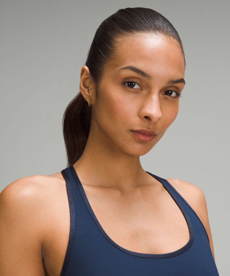 Lululemon Scoop-Neck Pleated Linerless Tennis Dress True Navy Online Outlet Sale